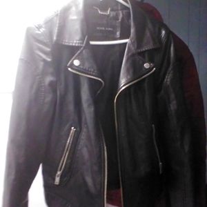 Faux Leather Jacket Casual